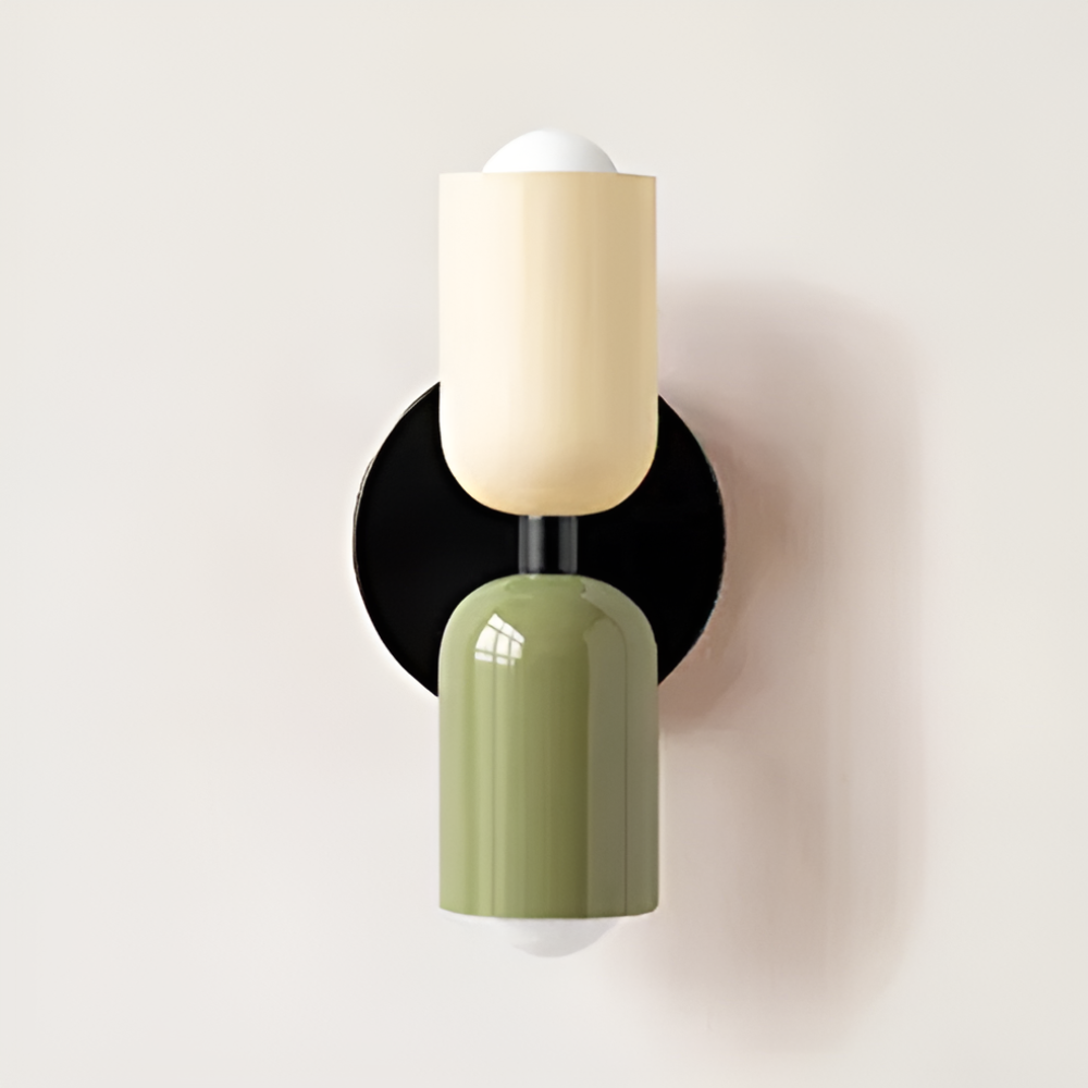 Nordische Metall-Wandleuchte mit doppelseitigem LED-Schirm, moderne Wohnbeleuchtung | Temsk