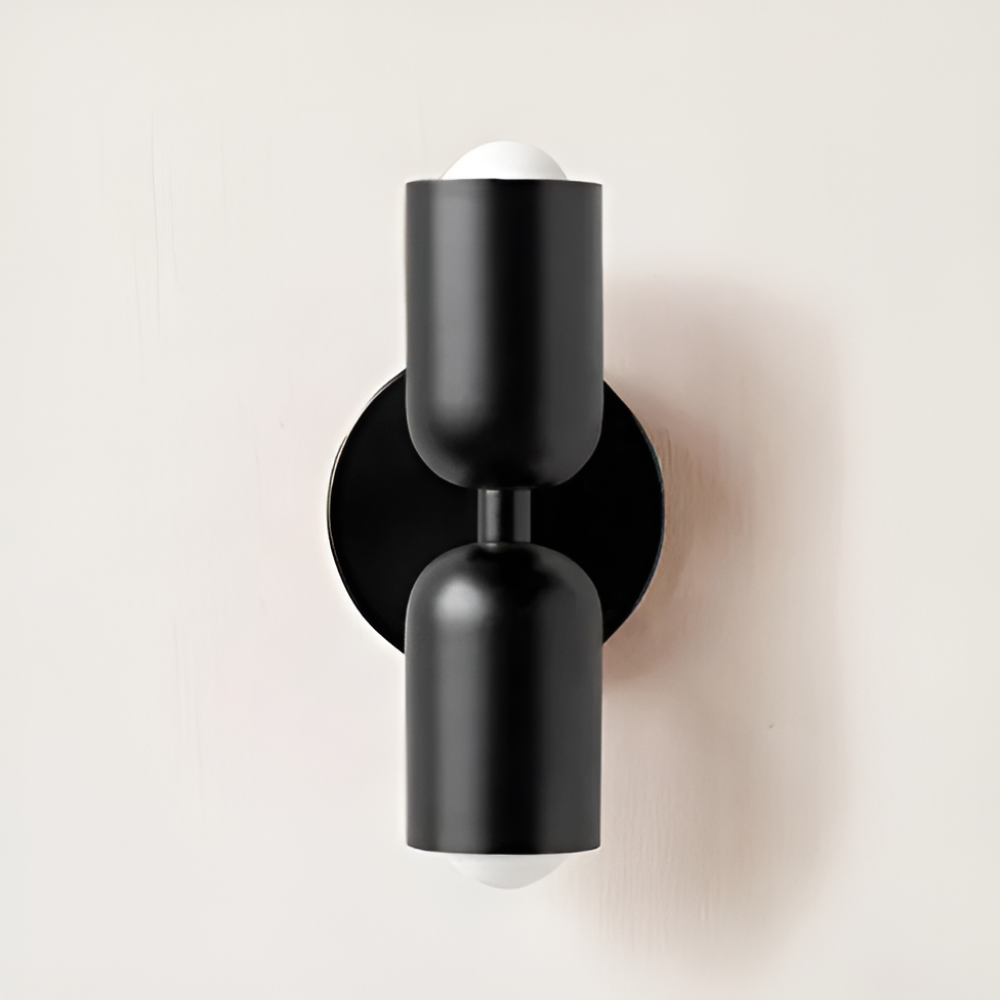 Nordische Metall-Wandleuchte mit doppelseitigem LED-Schirm, moderne Wohnbeleuchtung | Temsk