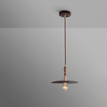 Japanese Design Walnut Wood Pendant Light Fixture, 12-Inch Size | Temsk