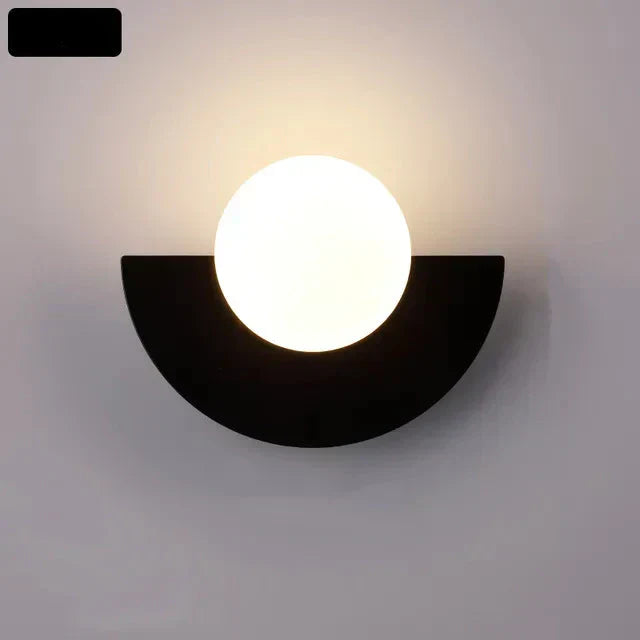 GlacialGlow Nordic Wall Light With LED Accent For Modern Interiors | Temsk