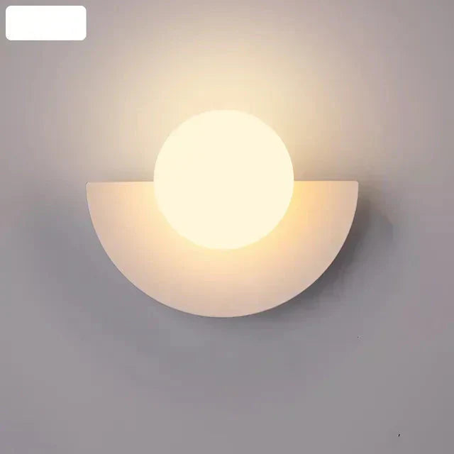 GlacialGlow Nordic Wall Light With LED Accent For Modern Interiors | Temsk