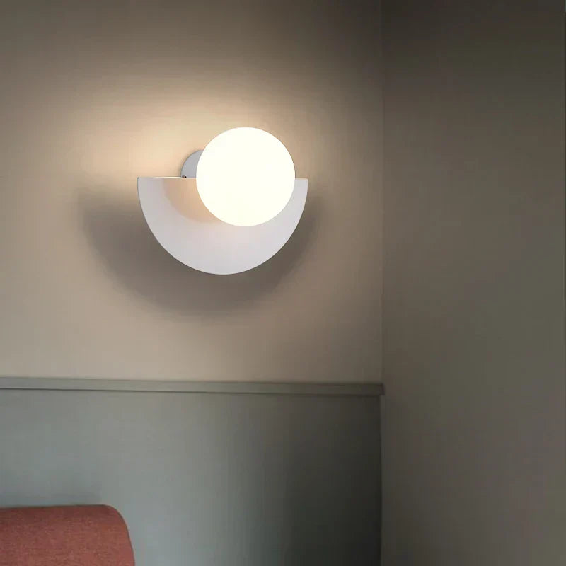 GlacialGlow Nordic Wall Light With LED Accent For Modern Interiors | Temsk