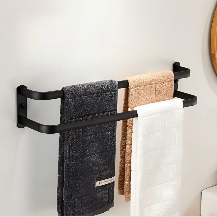 AeroShelf Wall-Mounted Aluminum Bathroom Rack For Towels And Accessories | Temsk