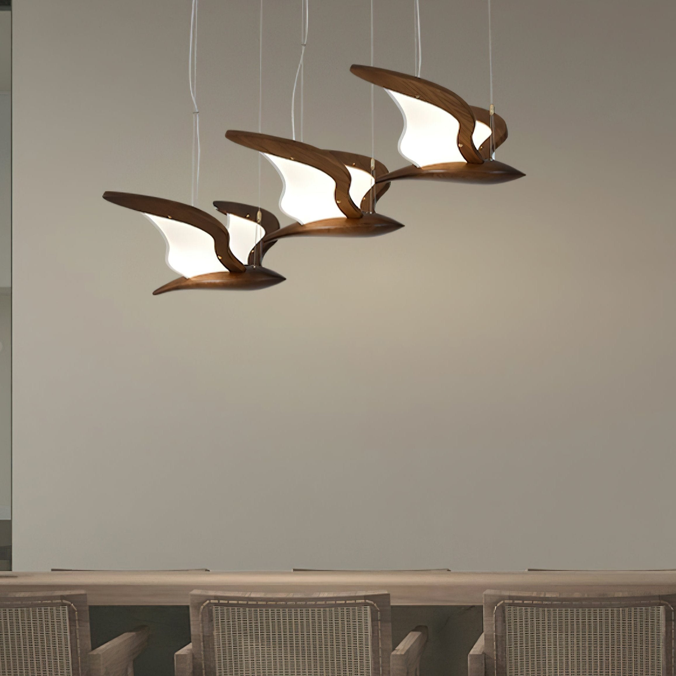 Lyrael Glass Chandelier Crafted From Metal Wood And Acrylic | Snurv | Temsk