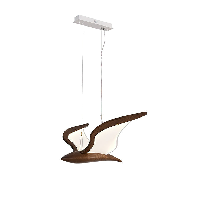 Lyrael Glass Chandelier Crafted From Metal Wood And Acrylic | Snurv | Temsk