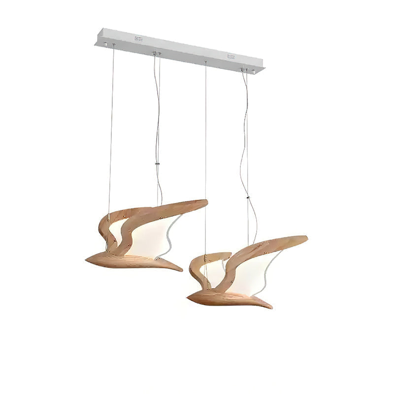 Lyrael Glass Chandelier Crafted From Metal Wood And Acrylic | Snurv | Temsk