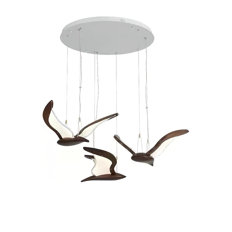 Lyrael Glass Chandelier Crafted From Metal Wood And Acrylic | Snurv | Temsk