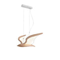 Lyrael Glass Chandelier Crafted From Metal Wood And Acrylic | Snurv | Temsk