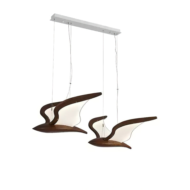 Lyrael Glass Chandelier Crafted From Metal Wood And Acrylic | Snurv | Temsk