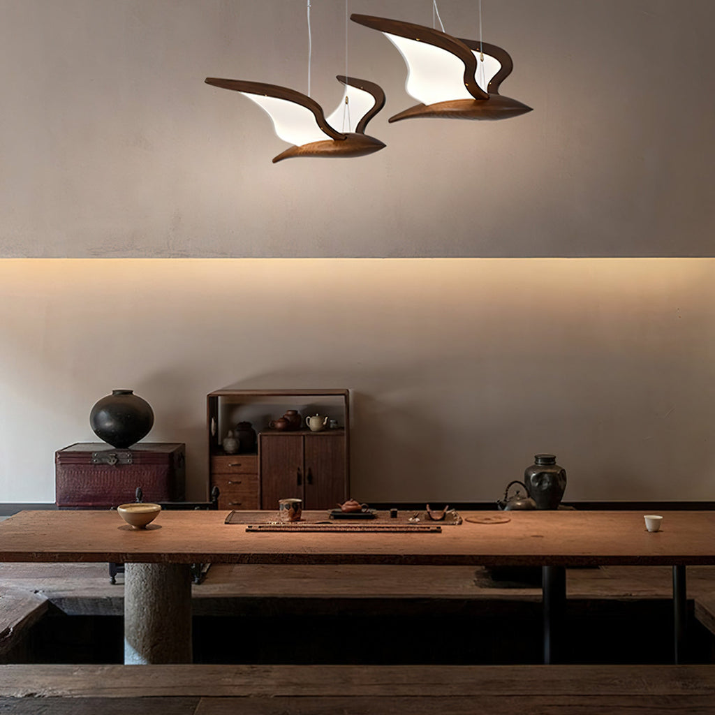 Lyrael Glass Chandelier Crafted From Metal Wood And Acrylic | Snurv | Temsk