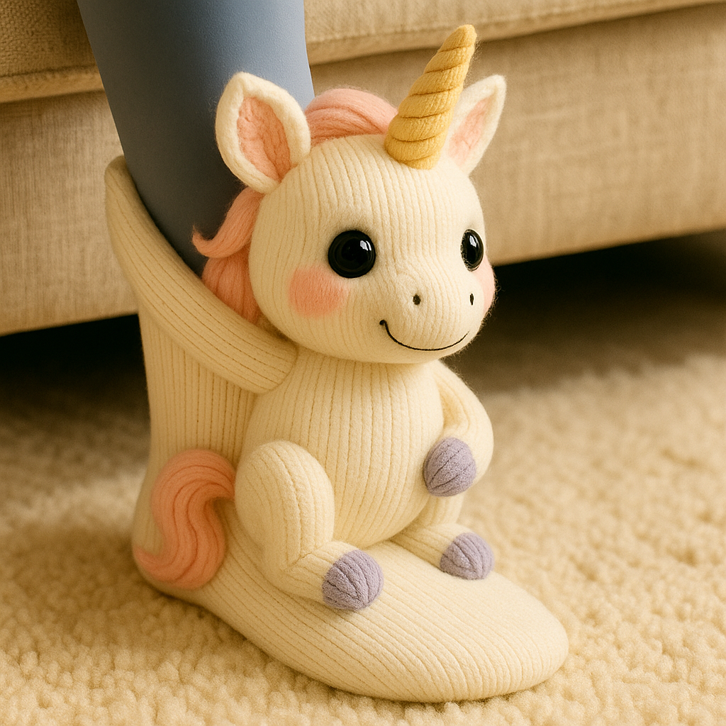 Animal 3D House Socks With Non Slip Grip And Warmth | Temsk