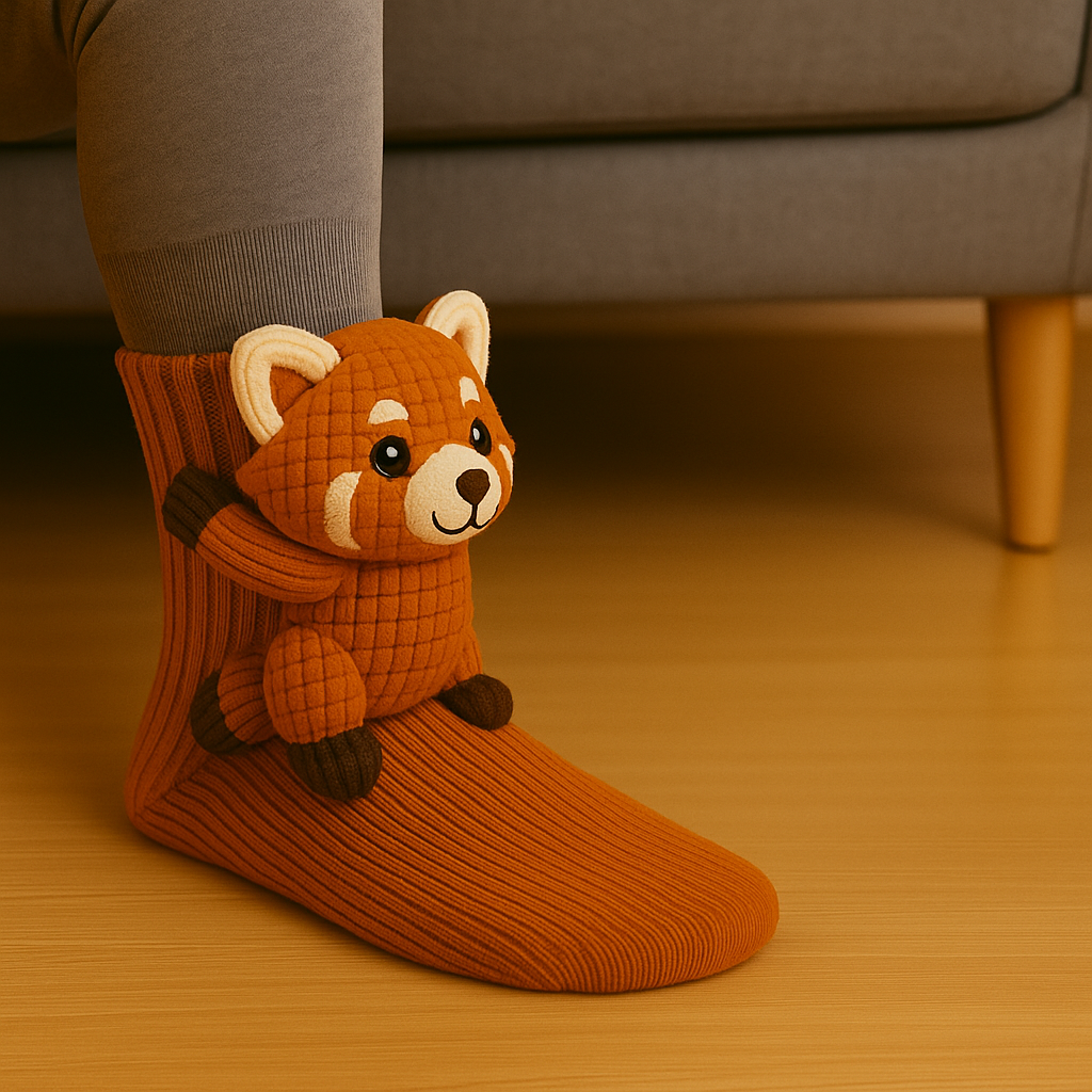 Animal 3D House Socks With Non Slip Grip And Warmth | Temsk