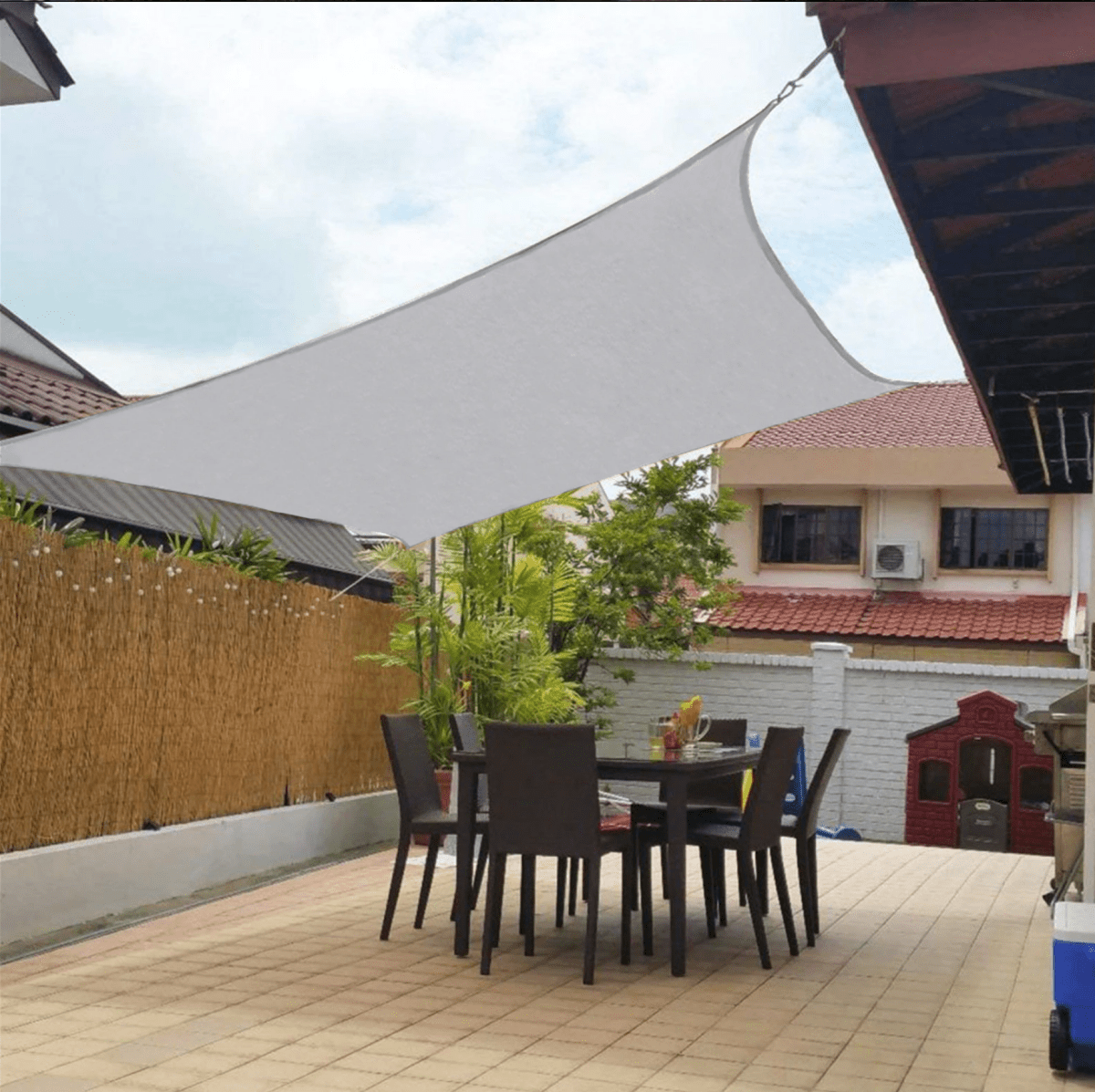 Voděodpudivá markýza ShadeNest Pro s UV ochranou pro balkon, terasu a zahradu | Temsk