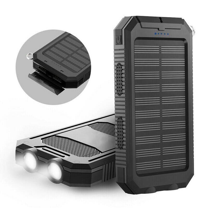 AeroVolt vodotěsná solární powerbanka 10000mAh s dvojitým USB | Temsk