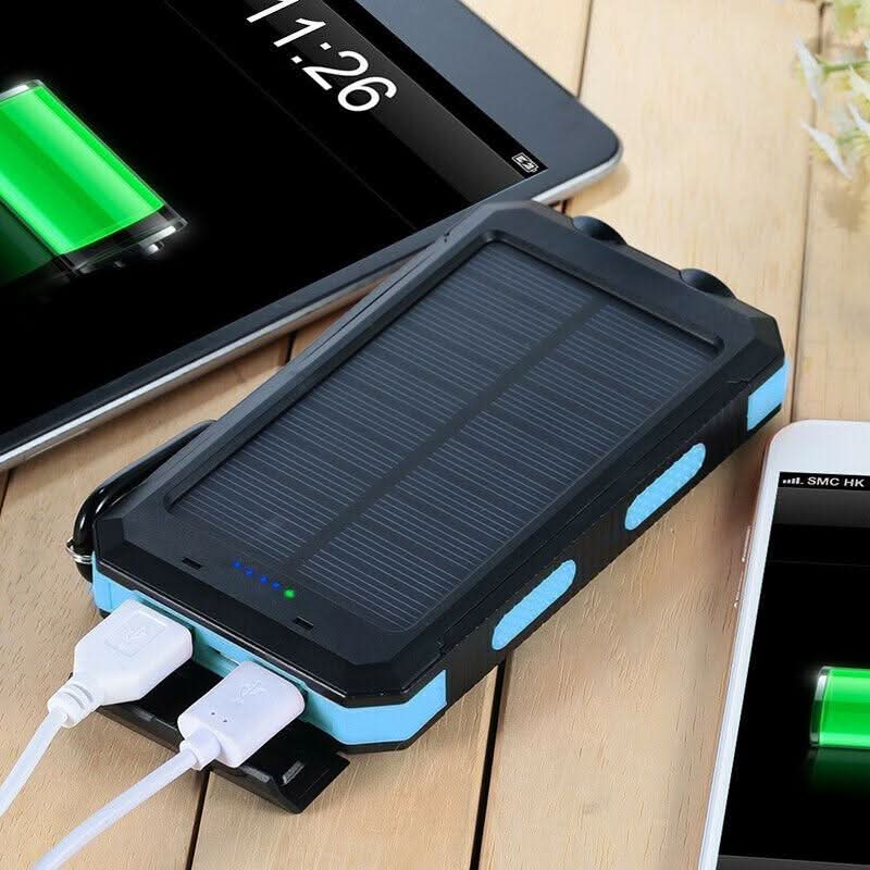 AeroVolt vodotěsná solární powerbanka 10000mAh s dvojitým USB | Temsk