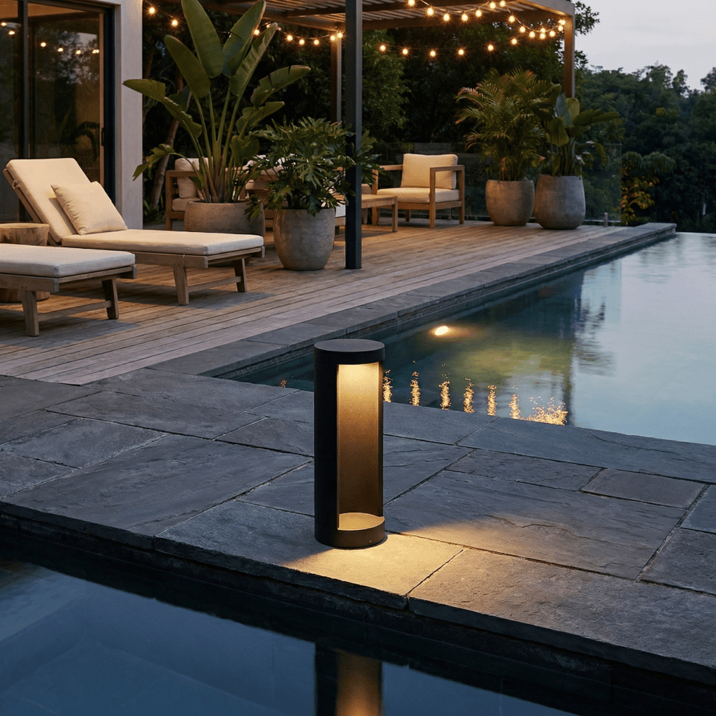 LED Garden Bollard Light Waterproof for Outdoor Areas, 24 Inches | Temsk