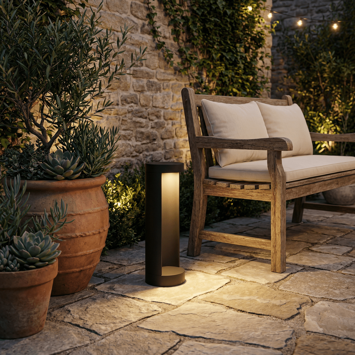 LED Garden Bollard Light Waterproof for Outdoor Areas, 24 Inches | Temsk