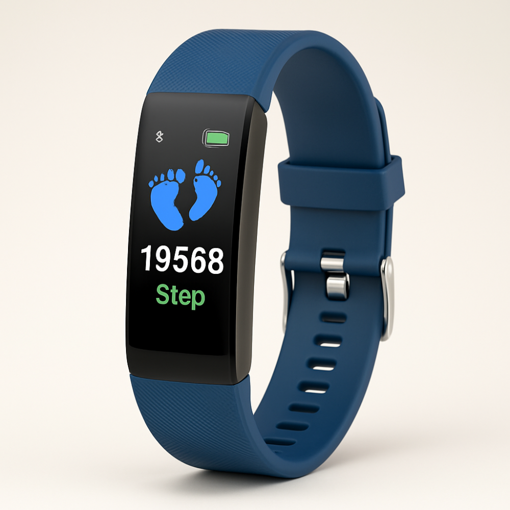 Senioren-Fitnessuhr mit LED-Anzeige und Herzfrequenzmessung | Temsk