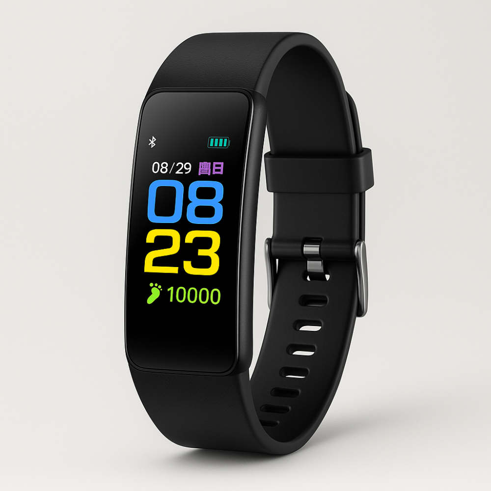 Senioren-Fitnessuhr mit LED-Anzeige und Herzfrequenzmessung | Temsk