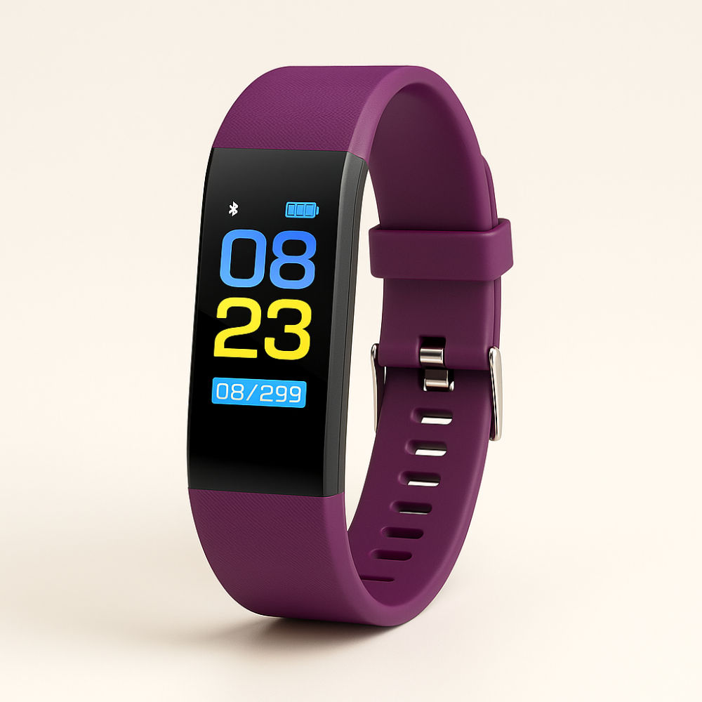 Senioren-Fitnessuhr mit LED-Anzeige und Herzfrequenzmessung | Temsk