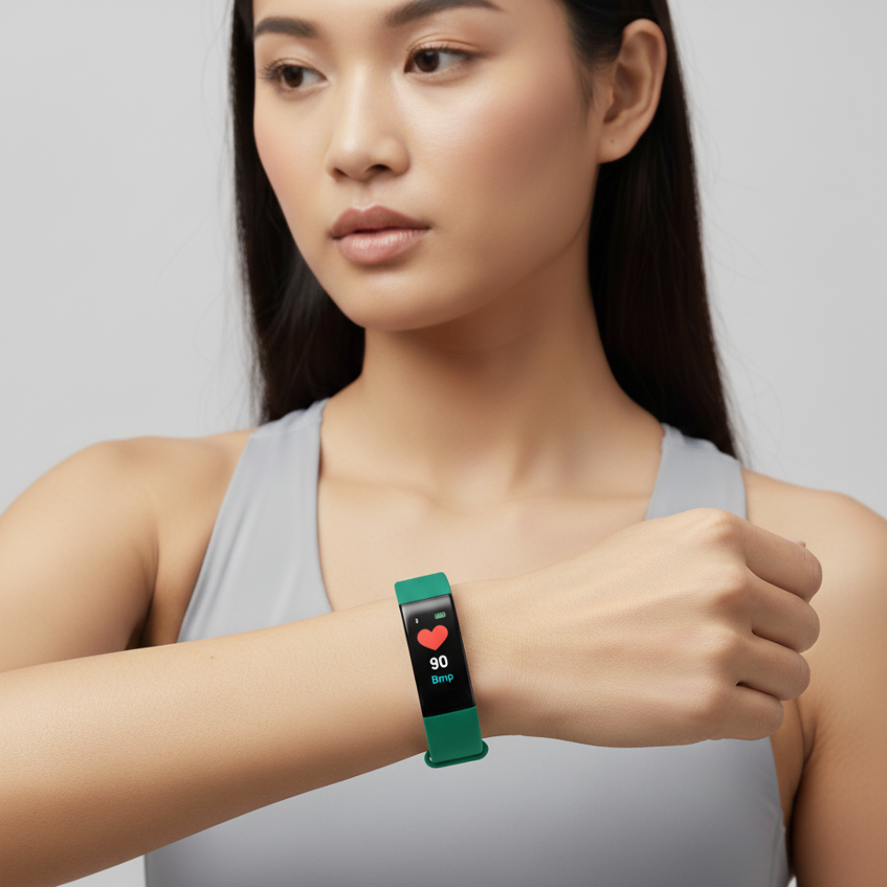 Senioren-Fitnessuhr mit LED-Anzeige und Herzfrequenzmessung | Temsk