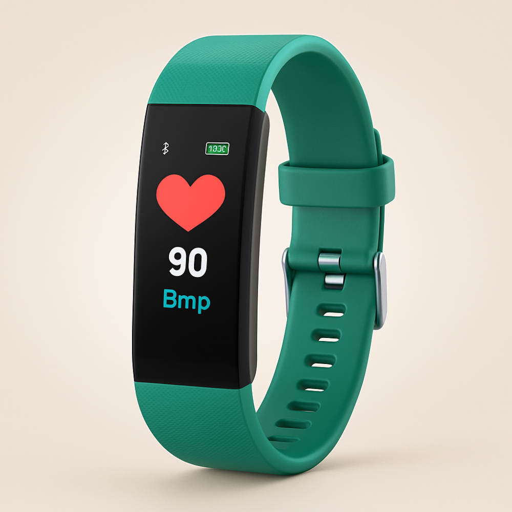 Senioren-Fitnessuhr mit LED-Anzeige und Herzfrequenzmessung | Temsk