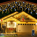 Outdoor Christmas LED Curtain Lights for Exterior Hanging Display | Temsk