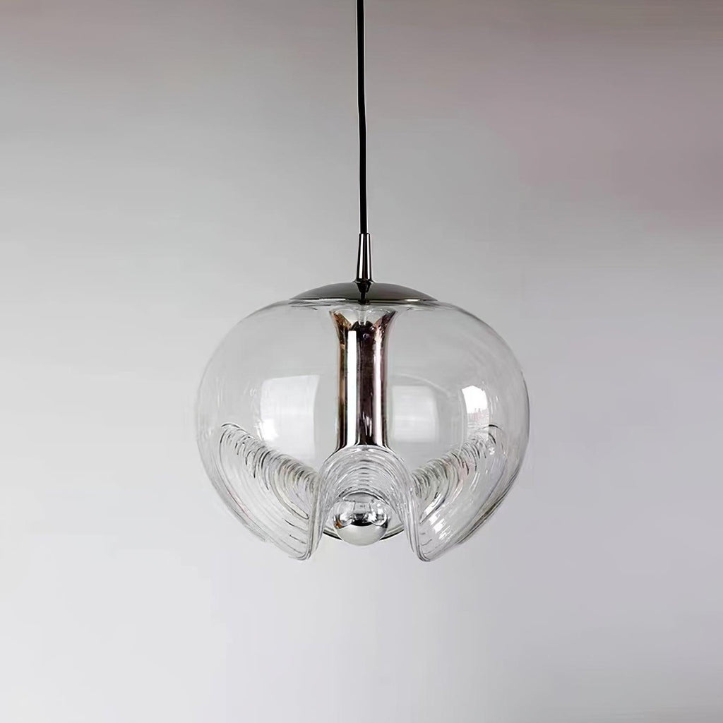 NyraWave Waveform Pendant Light in Iron and Glass Design | Snurv | Temsk