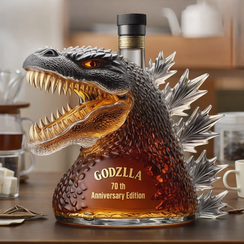 Monsterkopf-Glas-Whiskey-Dekanter für Heimbar-Dekoration | Temsk