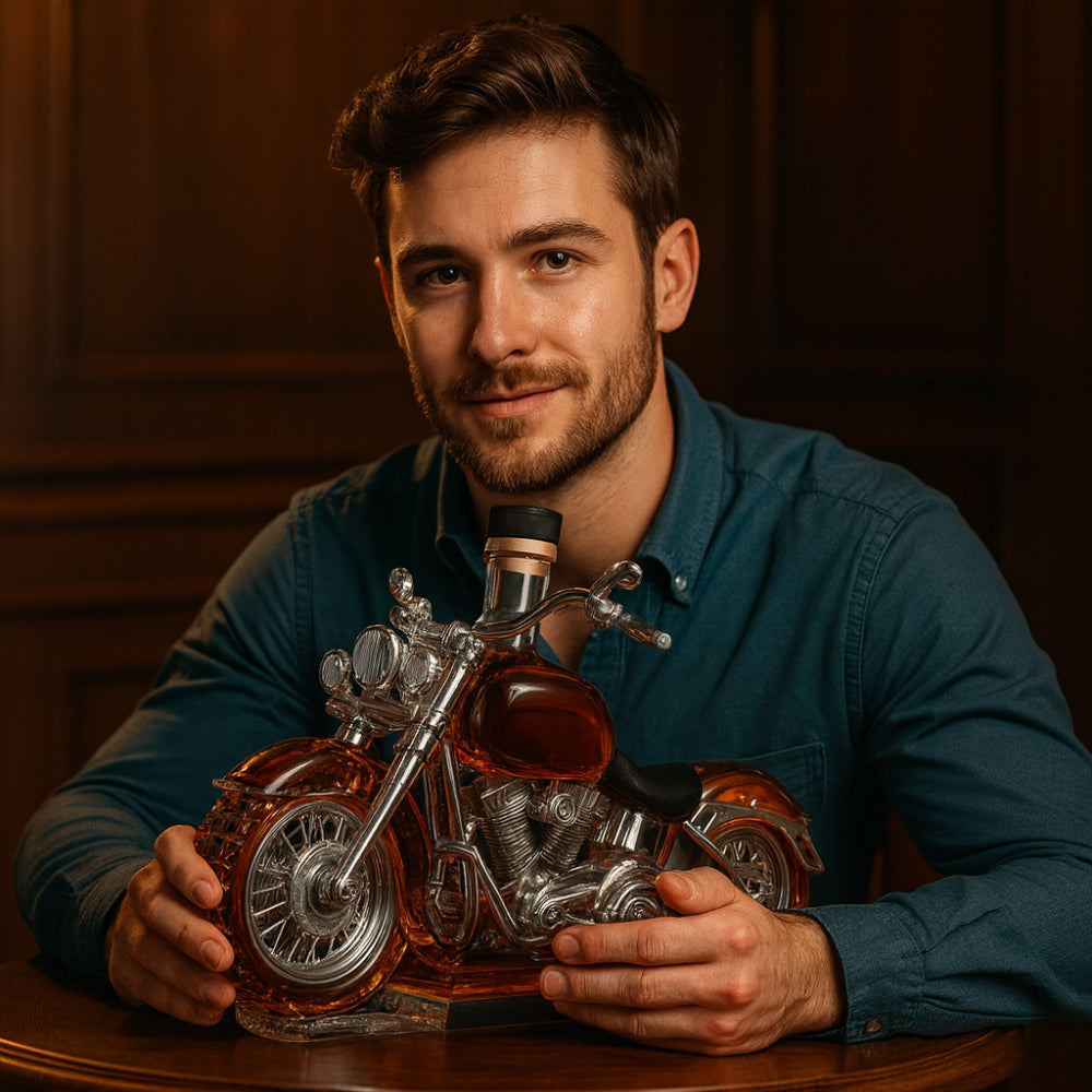 Motorrad-förmiger Whiskey-Dekanter für Bar-Dekoration | Temsk