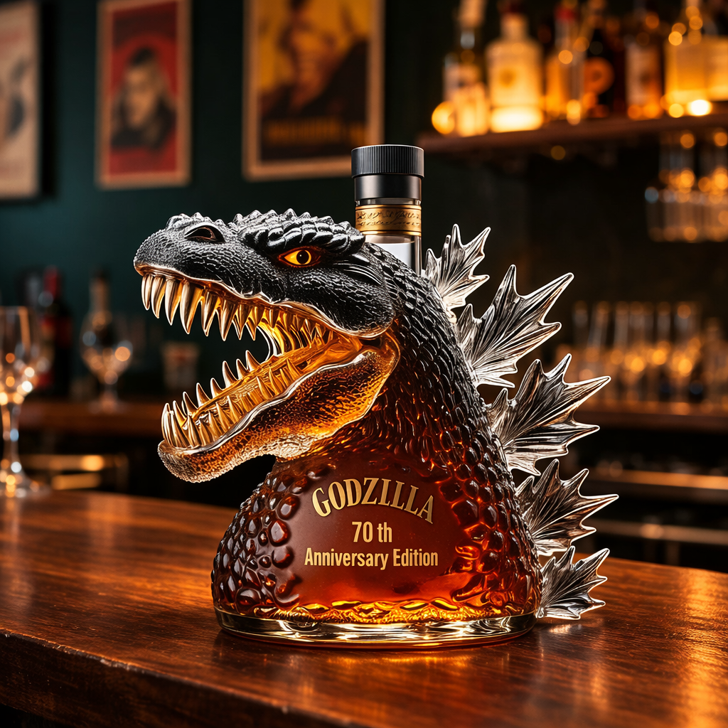 Monsterkopf-Glas-Whiskey-Dekanter für Heimbar-Dekoration | Temsk