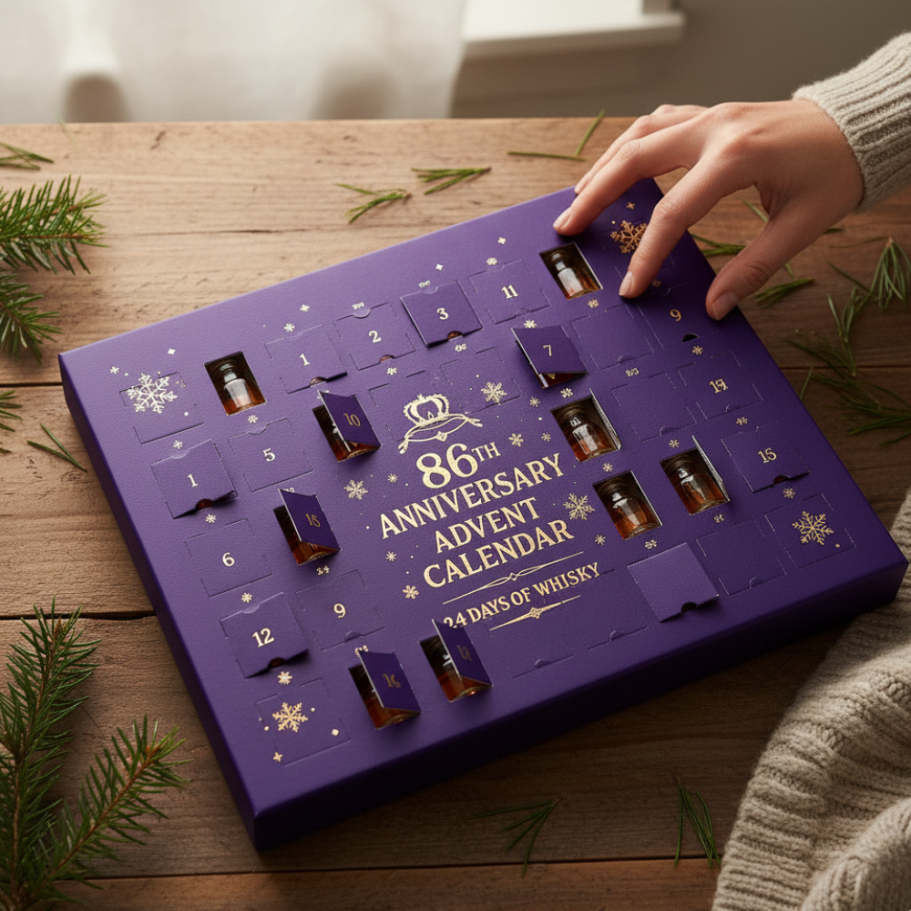 Whiskey Themed Advent Calendar With Decorative Countdown | Temsk