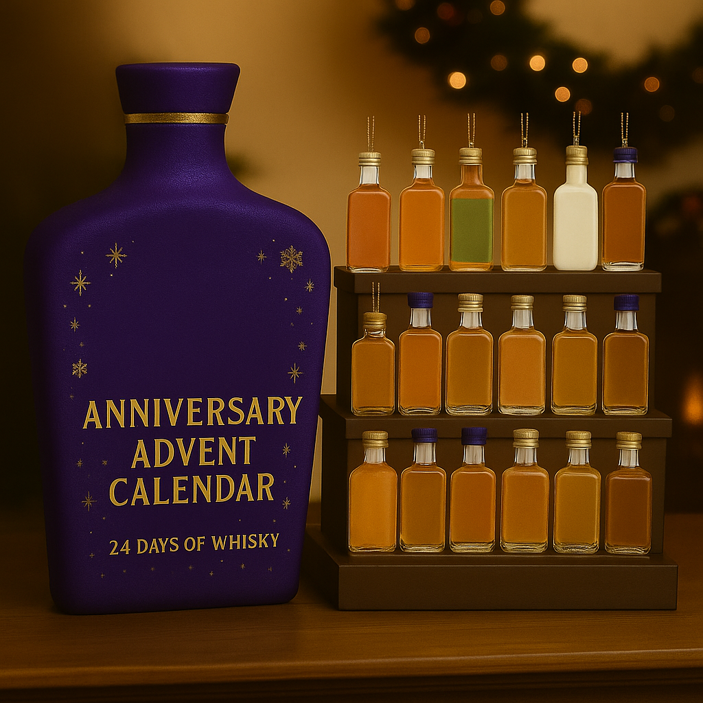 Whiskey Themed Advent Calendar With Decorative Countdown | Temsk