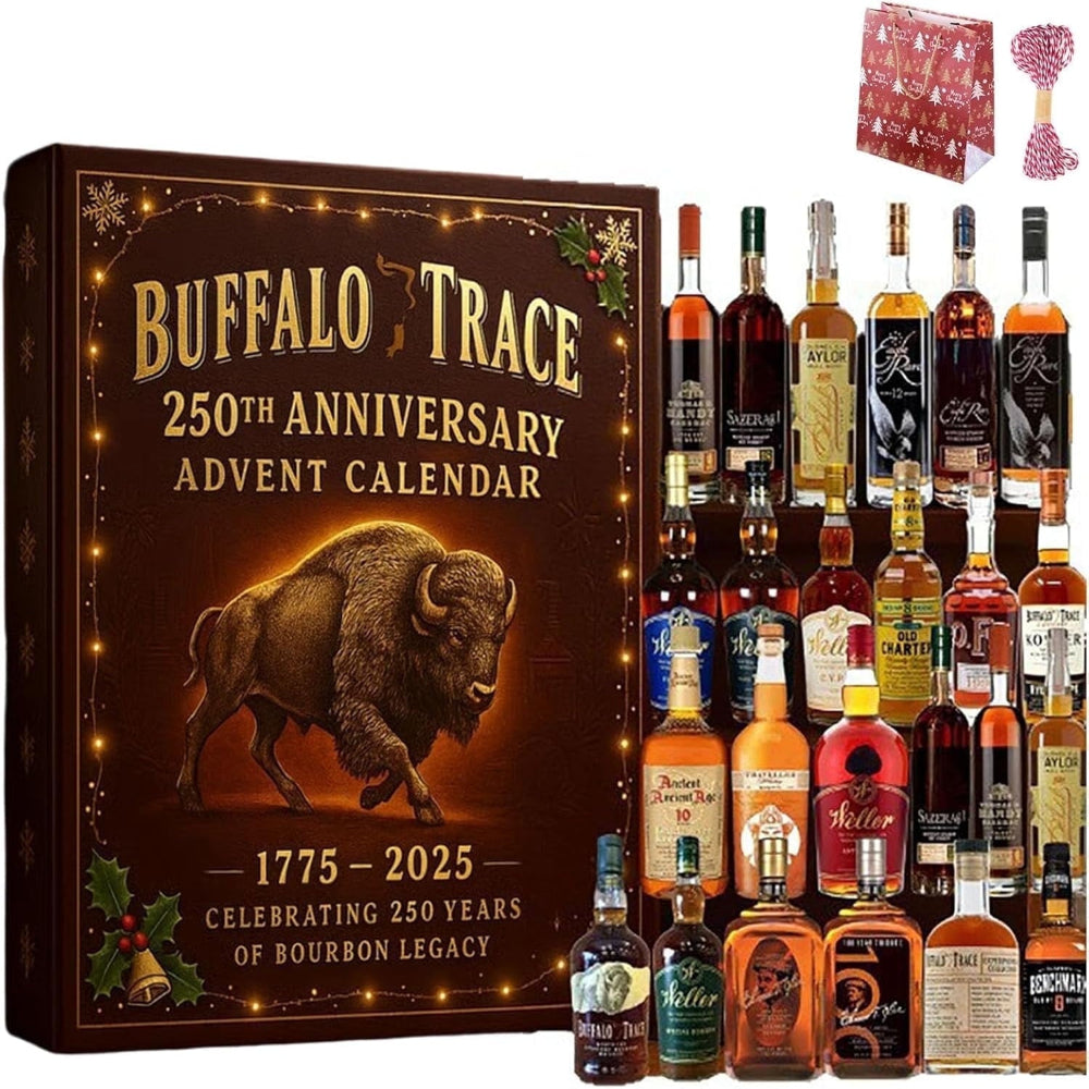Whiskey And Bourbon Advent Calendar Ornaments Gift Set | Temsk