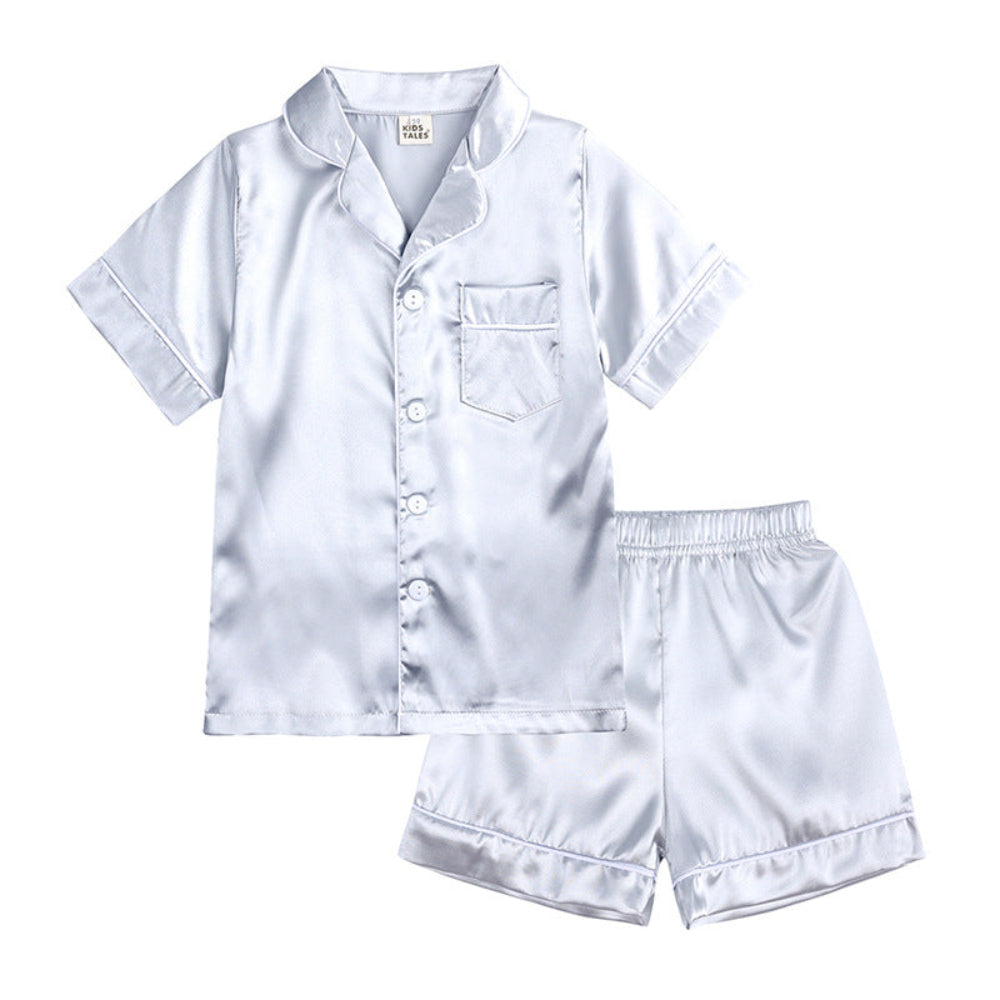 Kids Button-Top Sleepwear Set With Matching Top And Bottoms | Temsk
