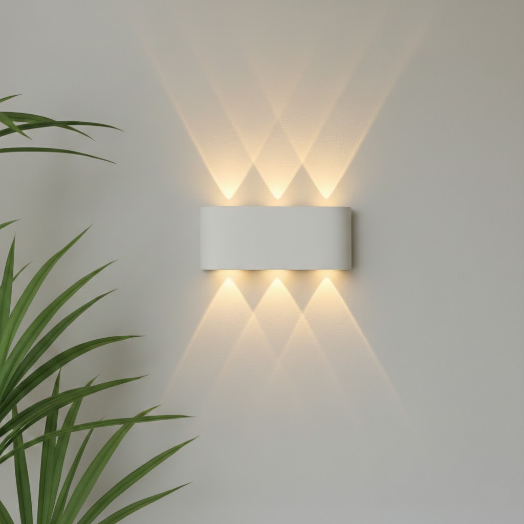 Moderner wasserdichter minimalistischer LED-Wandfluter für Innen- und Außenbeleuchtung | Temsk
