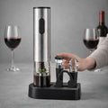 Wiederaufladbares elektrisches Weinöffner-Set aus Edelstahl | Temsk