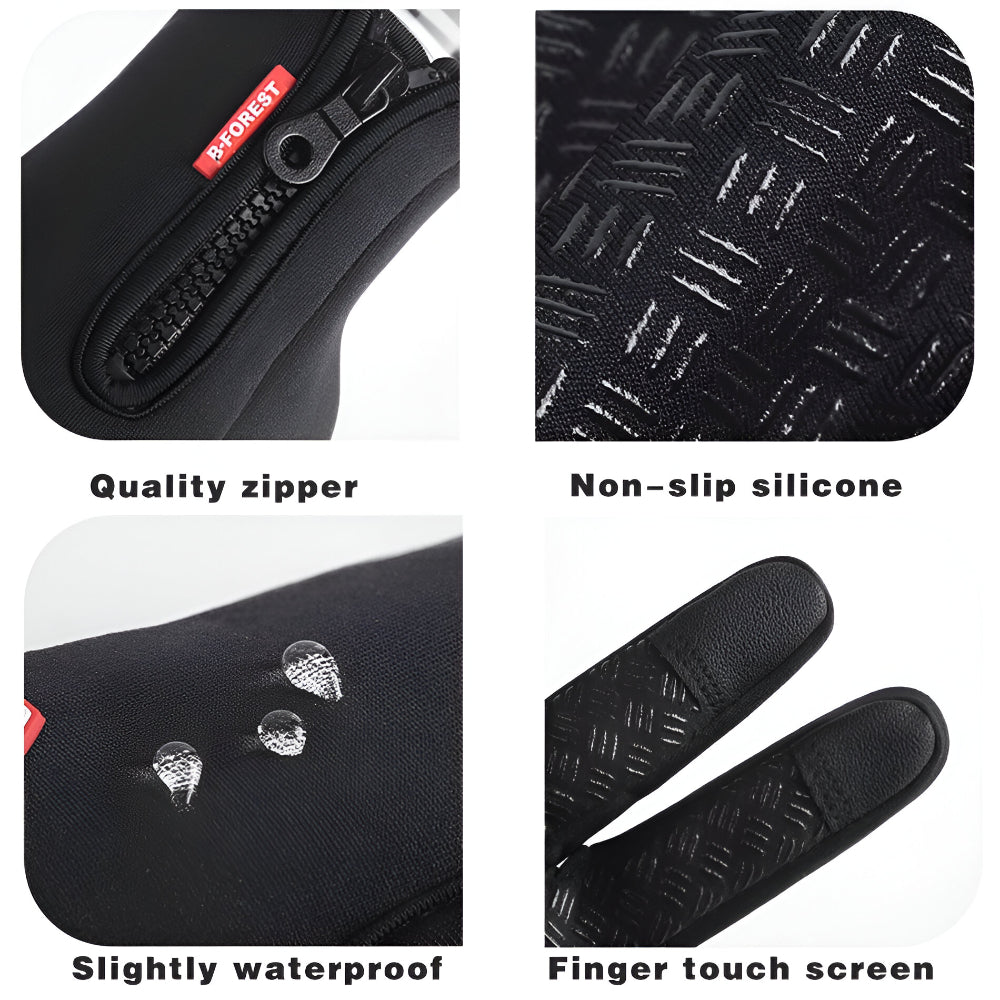 Warme beheizbare Winterhandschuhe für Outdoorsport mit Touchscreen-Funktion | Temsk