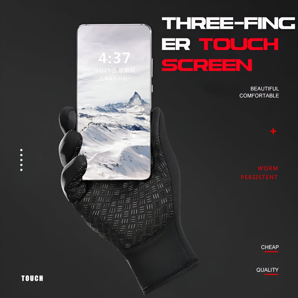 Warme beheizbare Winterhandschuhe für Outdoorsport mit Touchscreen-Funktion | Temsk