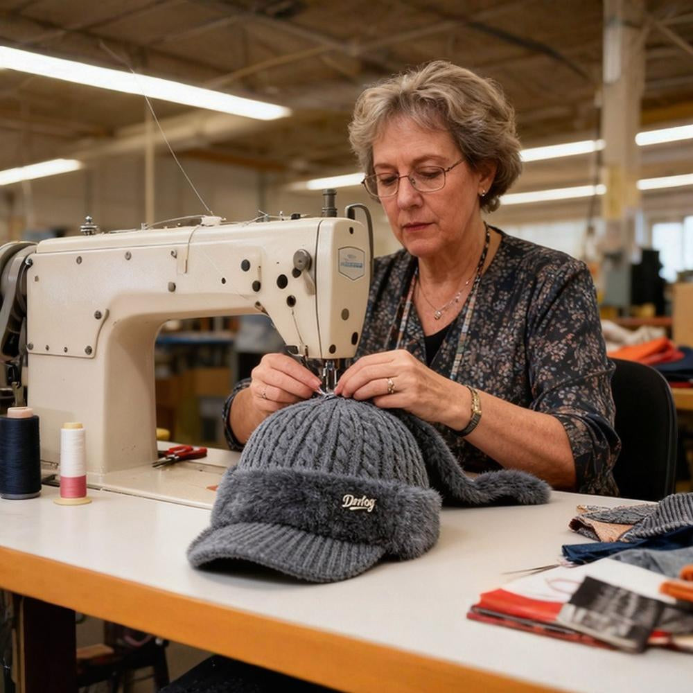 Cozy Knit Hat With Ear Flaps For Cold Winter Weather | Temsk