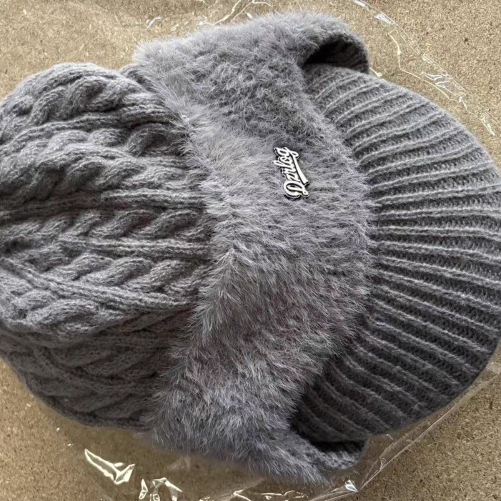 Cozy Knit Hat With Ear Flaps For Cold Winter Weather | Temsk
