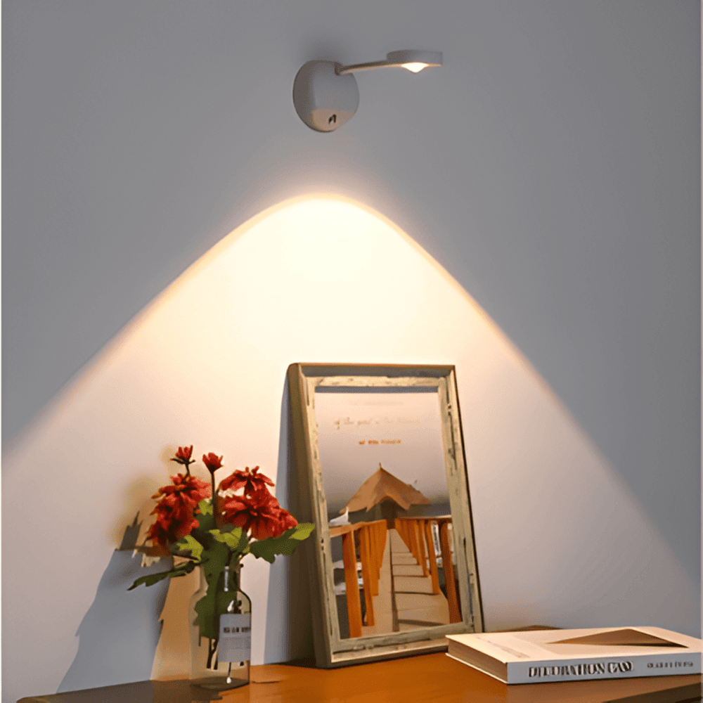 Bezdrátová LED nástěnná lampa s pohybovým senzorem - minimalistický design, 1 světlo | Temsk