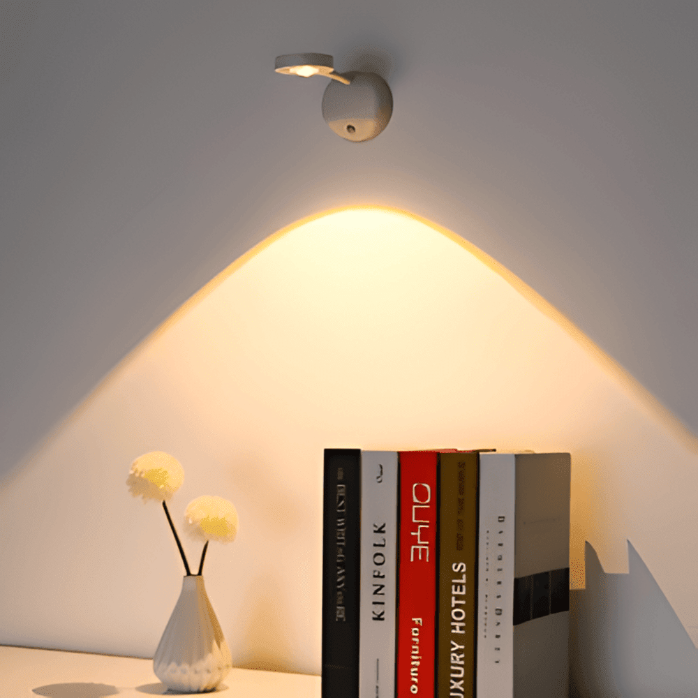Bezdrátová LED nástěnná lampa s pohybovým senzorem - minimalistický design, 1 světlo | Temsk
