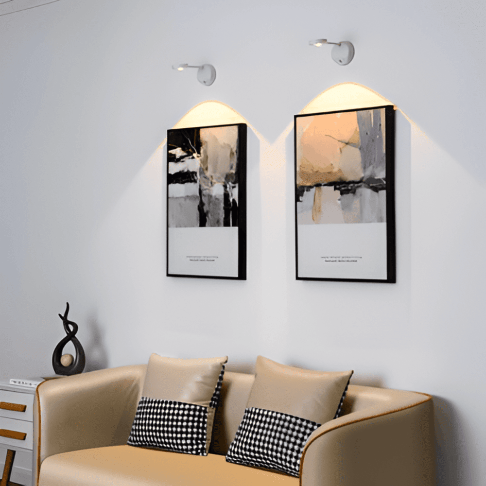 Bezdrátová LED nástěnná lampa s pohybovým senzorem - minimalistický design, 1 světlo | Temsk