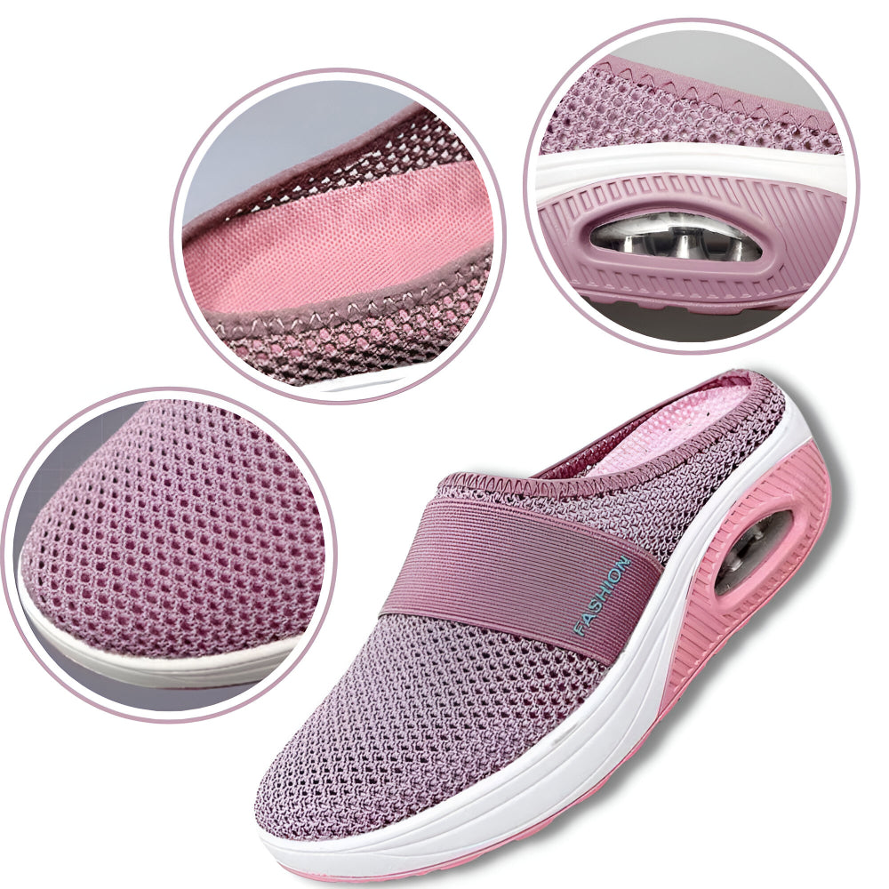 Damen-Slipper-Wanderschuhe mit Mesh-Obermaterial und gepolsterter Sohle | Temsk