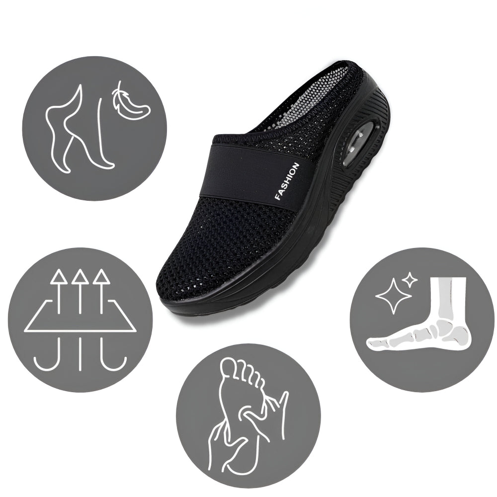 Damen-Slipper-Wanderschuhe mit Mesh-Obermaterial und gepolsterter Sohle | Temsk