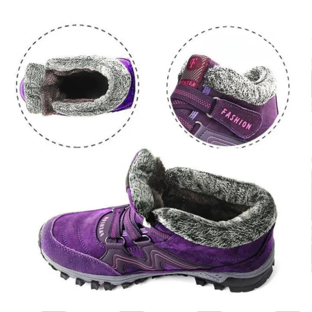 Wasserdichte, isolierte Winterstiefel für Damen mit rutschfesten Sohlen | Temsk
