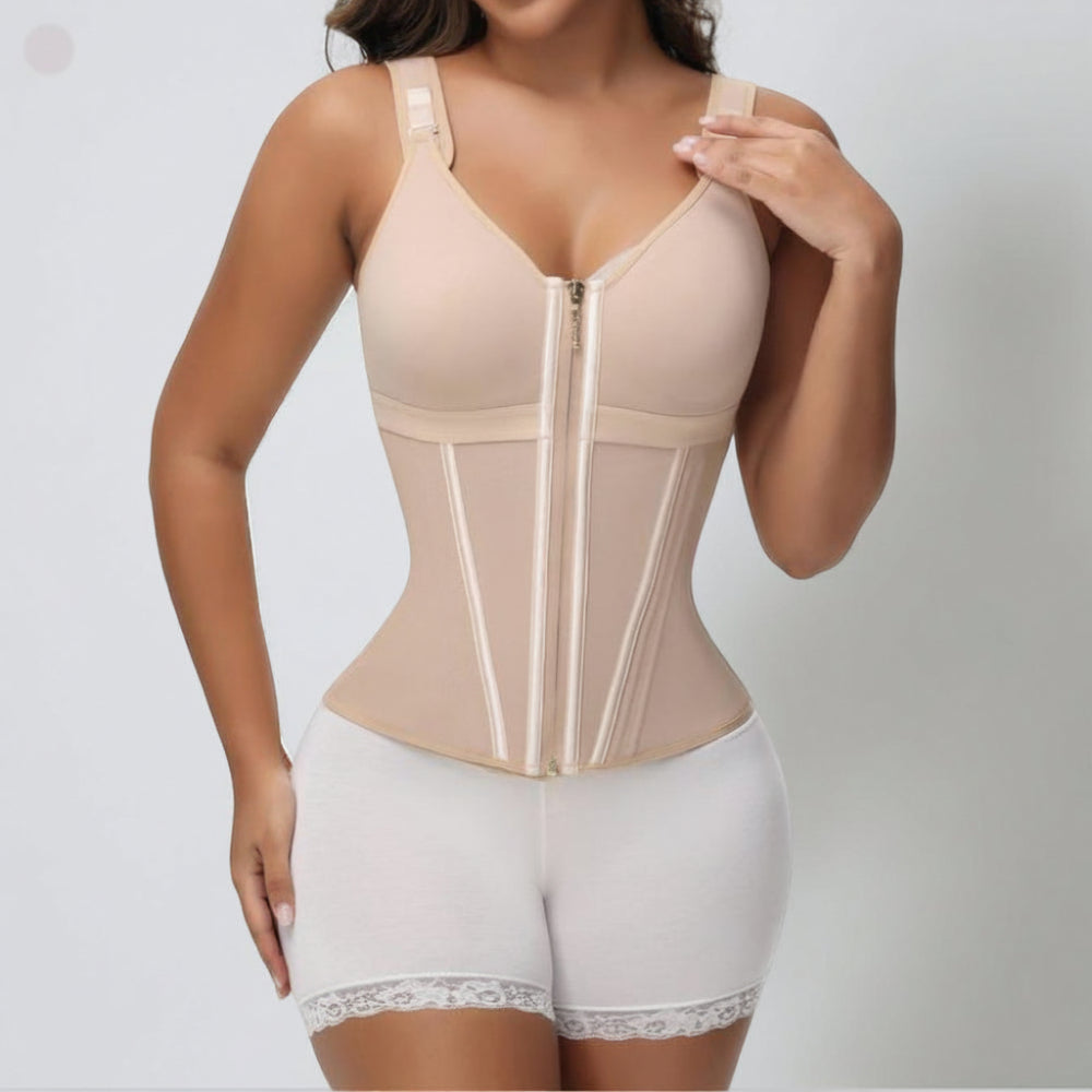 Shapewear-Weste mit integriertem BH, Damen-Korsett-Taillentrainer | Temsk