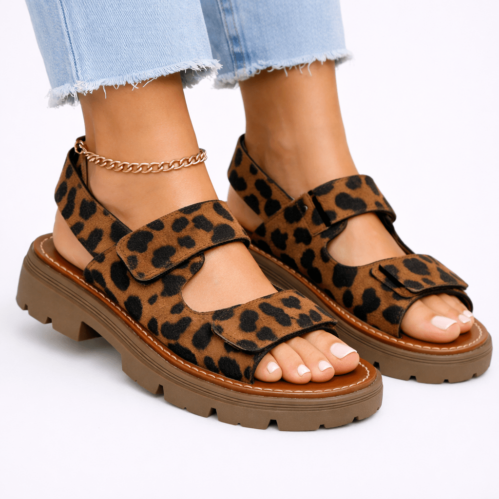 Adjustable Women's Chunky Platform Sandals for All Day Comfort | Temsk