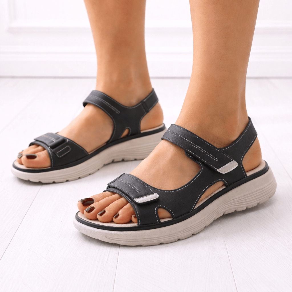 Women's Orthopedic Platform Sandals With Adjustable Fit For Comfortable Support | Temsk